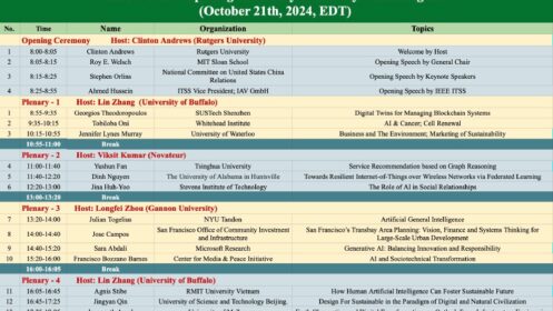 IEEE UV2024 Opening Ceremony & Plenary Session Agenda