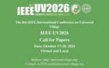 IEEE UV2026 Call for Papers