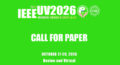 IEEE UV2026 Call for Papers